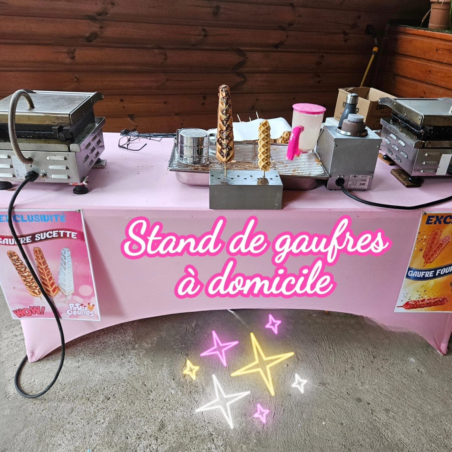Stand Pat à Gaufres pour baptêmes & communions